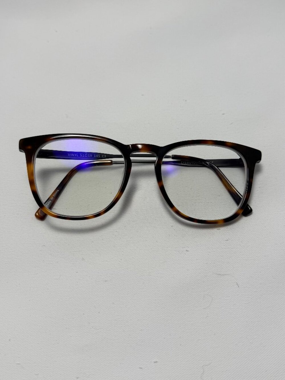 BOGO EyeBuyDirect Vinyl Tortoiseshell Eyeglasses – Frames Only